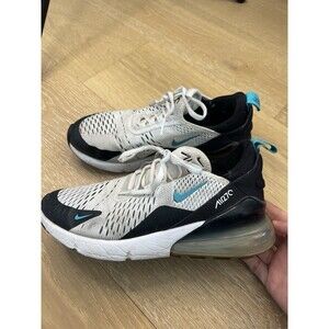 Nike Air Max 270 White Dusty Cactus Teal Black Size 6 Youth